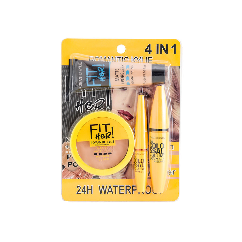 4 IN1 Bronzing Powder Concealing Foundation Makeup Set